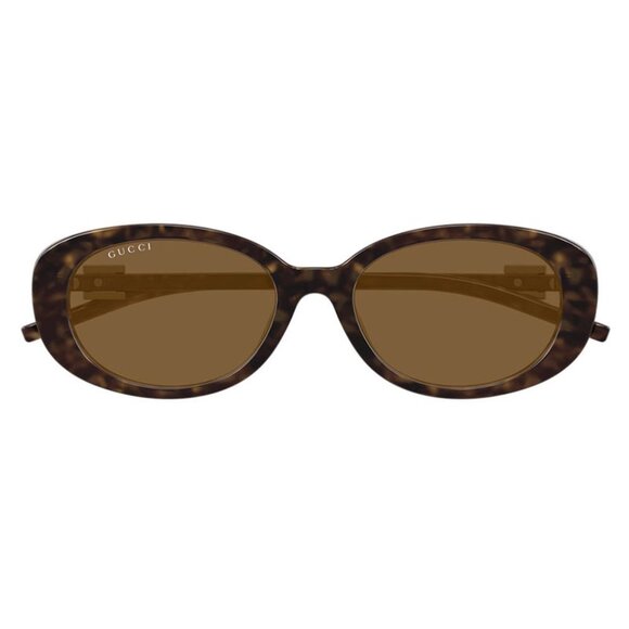 NEW GUCCI SUNGLASSES GUCCI GG1684SA 004 DARK HAVANA/BROWN EYEWEAR - Picture 2 of 4